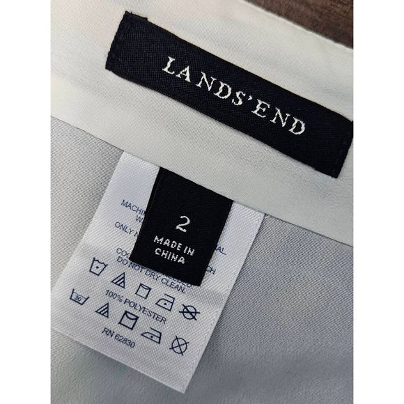 Lands End Pleated Striped Skirt Size 2 Preppy Croquet - Picture 6 of 8